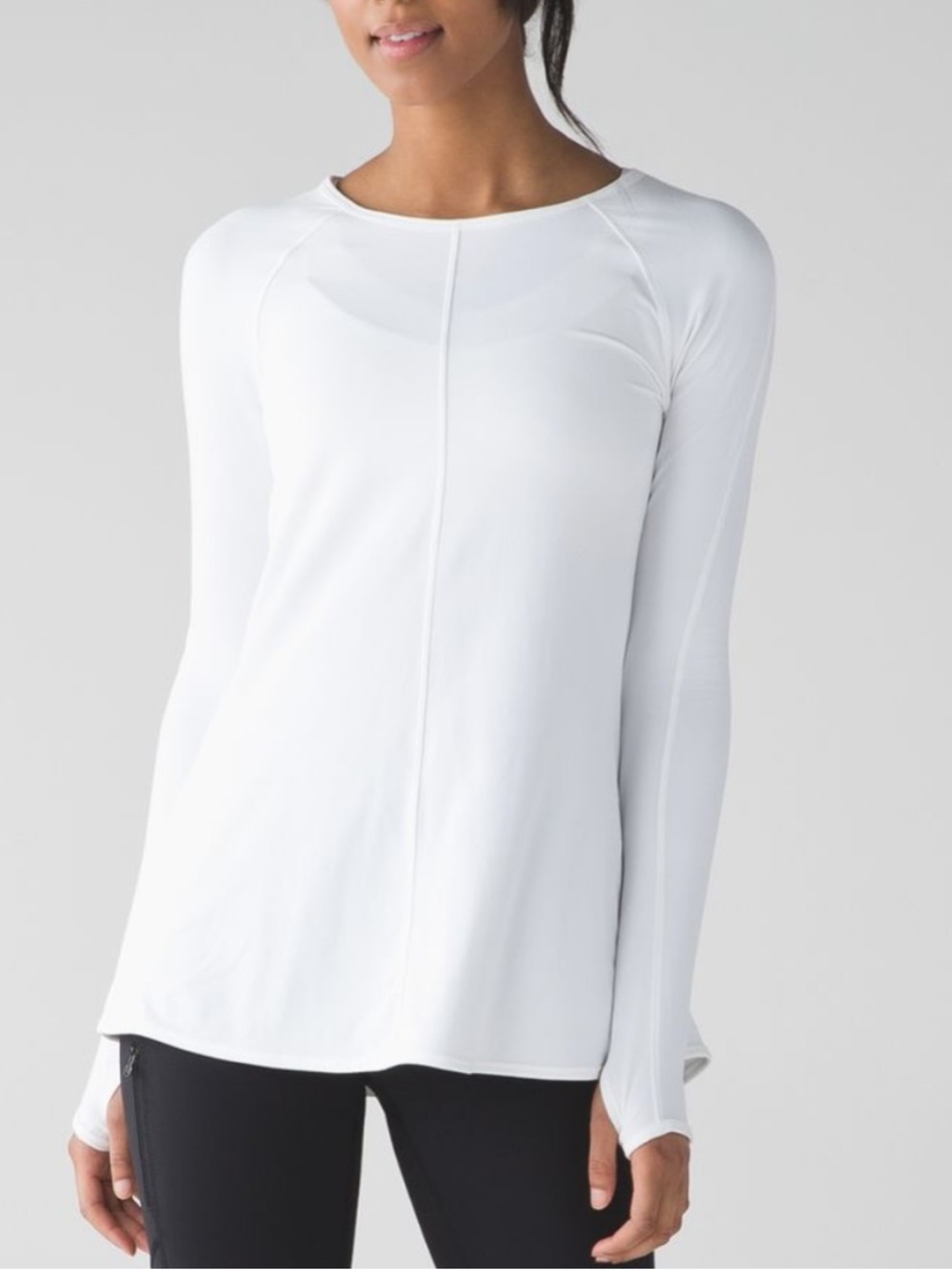 Lululemon Making Moves White Long Sleeve MINT CONDITION small 6 - Picture 2 of 10